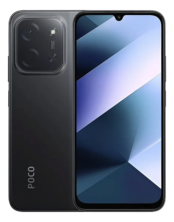 Smartphone Xiaomi POCO C85 4G BR (8GB RAM + 8GB RAM Virtual, 256GB, Preto)