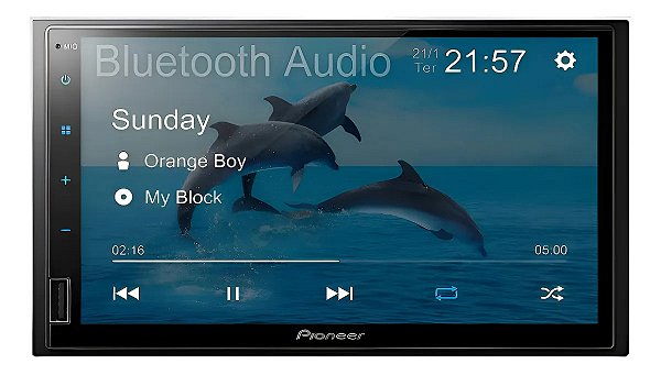 Som Automotivo Pioneer DMH-145BR – Tela 7", USB, Bluetooth - RECONDICIONADO
