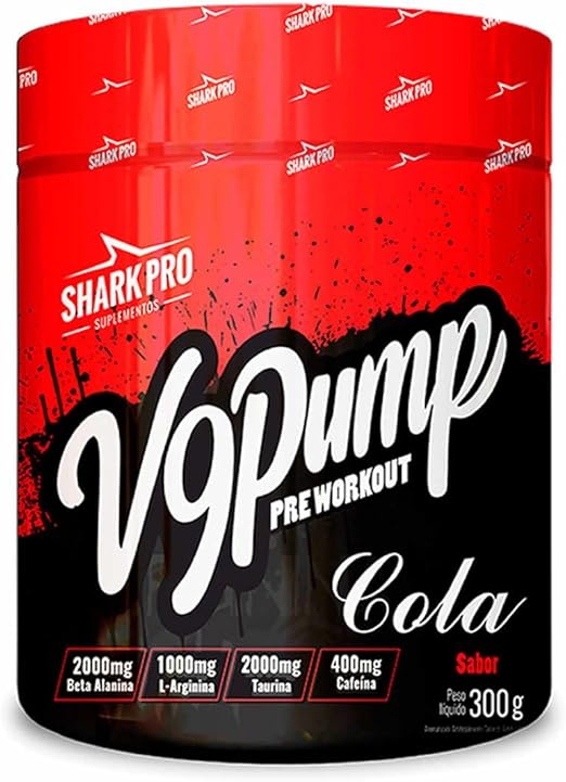 Pré Treino V9 Pump Cola 300g - Shark Pro