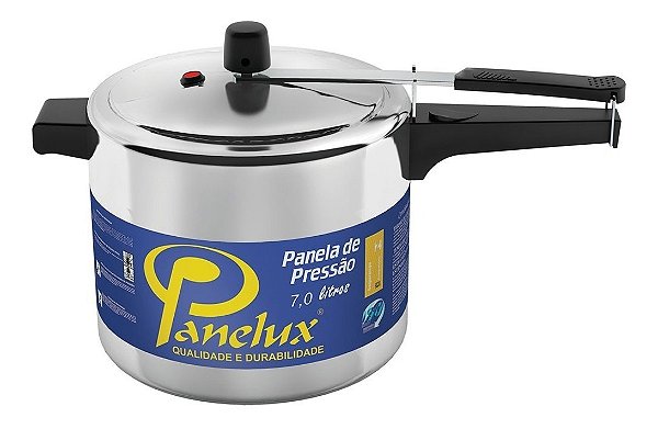 Panelas de Pressão Panelux 7 Litros (Classic – Alumínio Polido)
