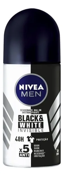 Desodorante Nivea Rollon Black White  Mas 50ml