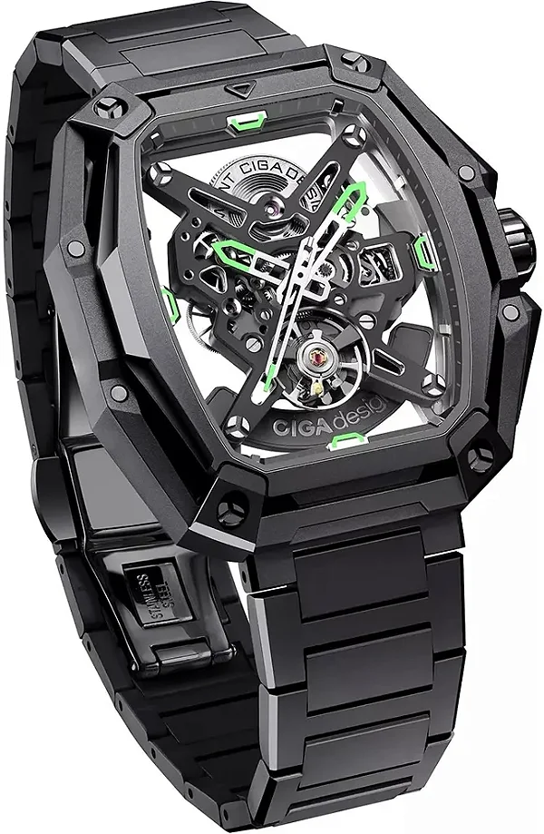 Relógio CIGA Design Z035-GG01-W1G Z Series Hunter Automatic Carbon