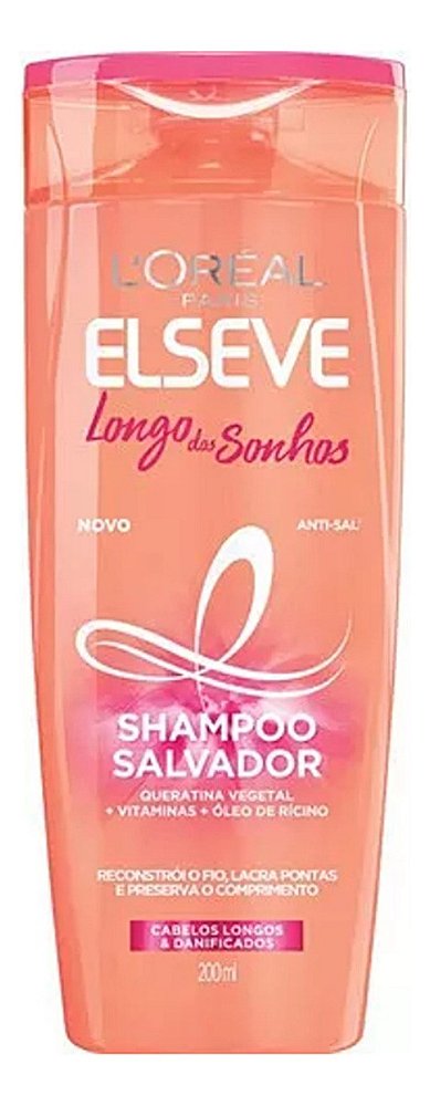 Shampoo Elseve 200ml Longos dos Sonhos