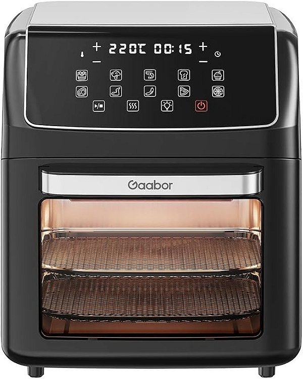 Fritadeira Air Fryer Oven 12 Litros Gaabor Af-120t01s Sem Óleo Digital 2000w