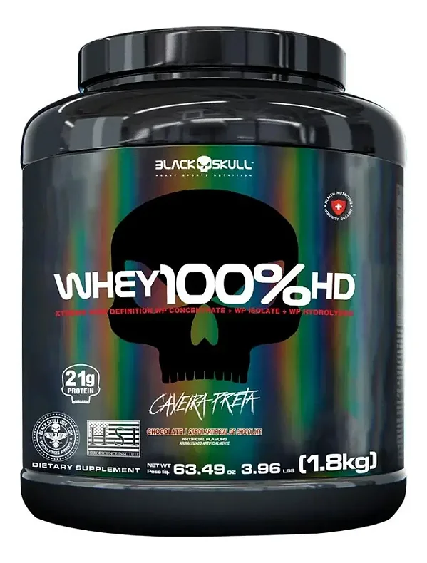 Whey 100% Hd (1,8kg) Chocolate - Black Skull