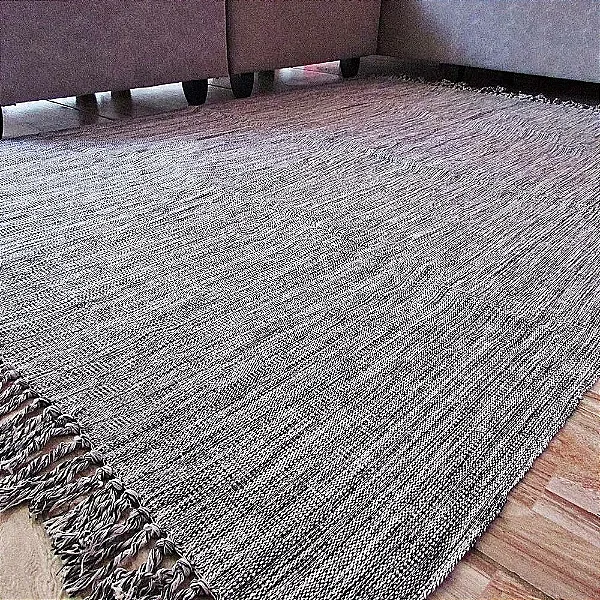 Tapete de Sala Artesanal em Algodão 2.00X1.50 cm