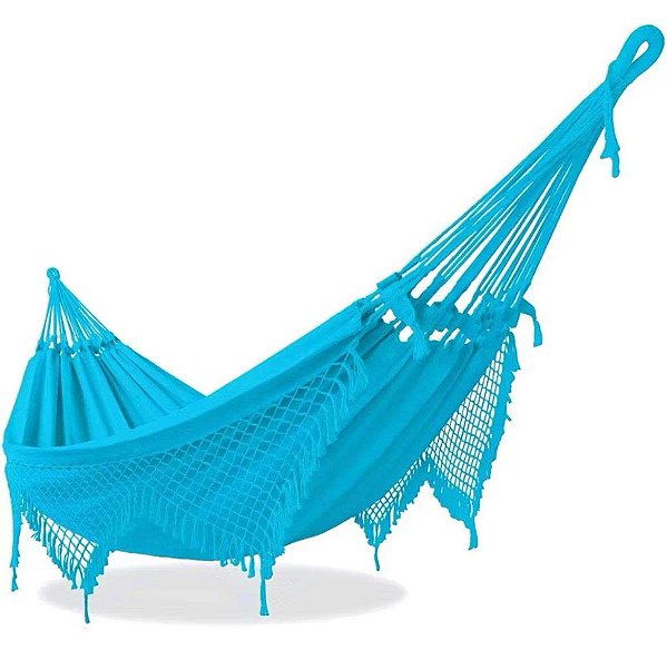 Rede de Dormir e Descanso Casal Azul Celeste
