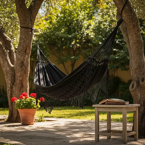 Rede de Dormir e Descanso Casal Preto