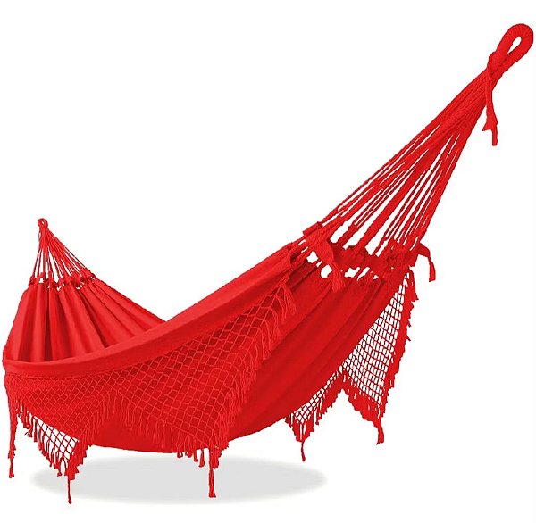 Rede de Dormir e Descanso Casal Vermelho