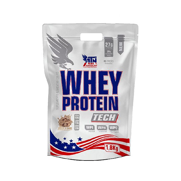 WHEY PROTEIN TECH ATN REFIL 1,8KG - COOKIES E CREAM