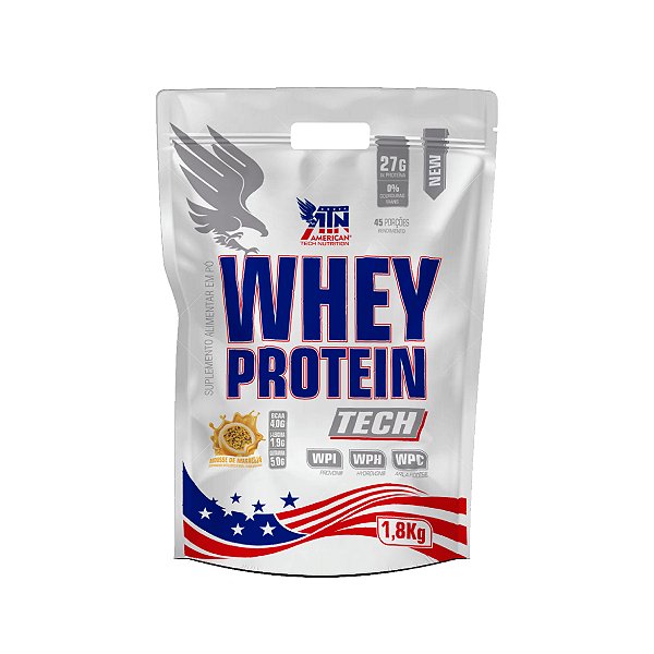 WHEY PROTEIN TECH ATN REFIL 1,8KG - MOUSSE DE MARACUJA