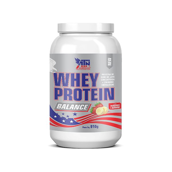 WHEY PROTEIN BALANCE ATN 910G - MORANGO E BANANA