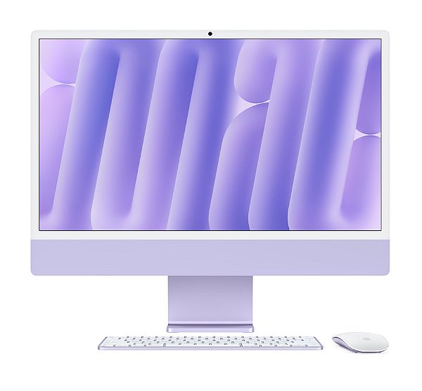 Imac M4 24” 2024 CPU 10 GPU 10 16GB 512GB Azul Blue Prata Silver Verde Green Rosa Pink A3137 Novo