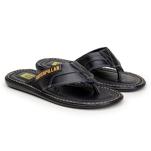 Chinelo Masculino Caterpillar Original em Couro Legítimo