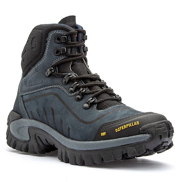 Coturno Masculino Couro Nobuck Caterpillar Original Conquest