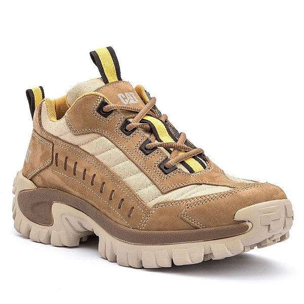 Tênis Masculino Caterpillar Original em Couro Legítimo Intruder Max
