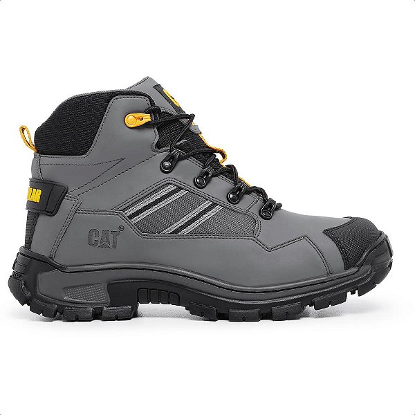 Coturno Masculino Bota Couro Caterpillar Original Invader Mid