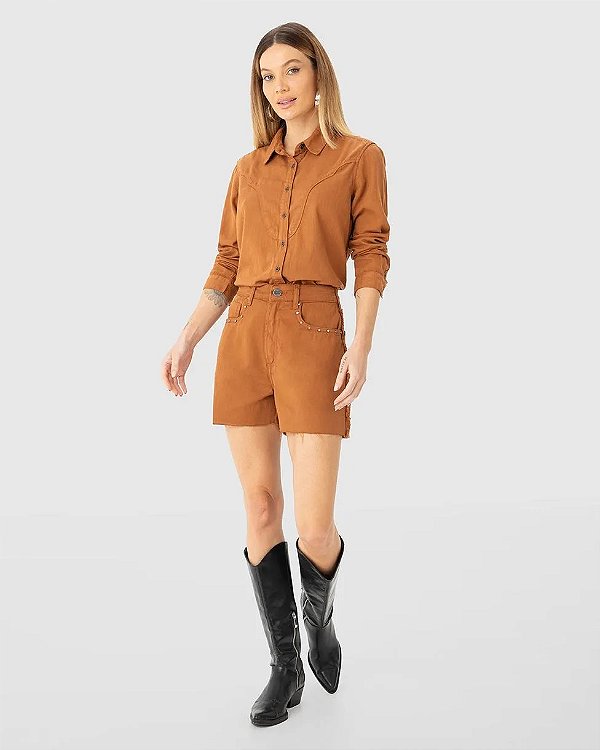 SHORTS MOM CINTURA ALTA ENFIM MW