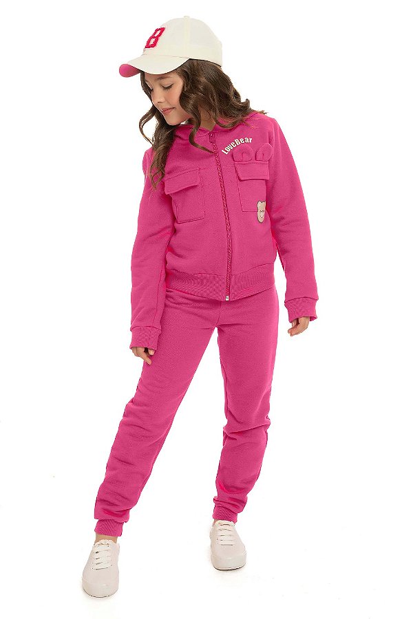 CJ CASACO MOLETOM URSO LOVE BEAR