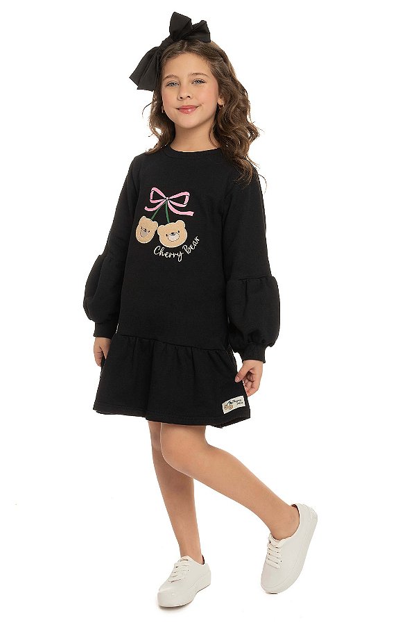VESTIDO MOLETOM CHERRY  BG7002