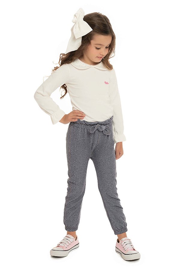 BLUSA COTTON C/ STRASS BG6972