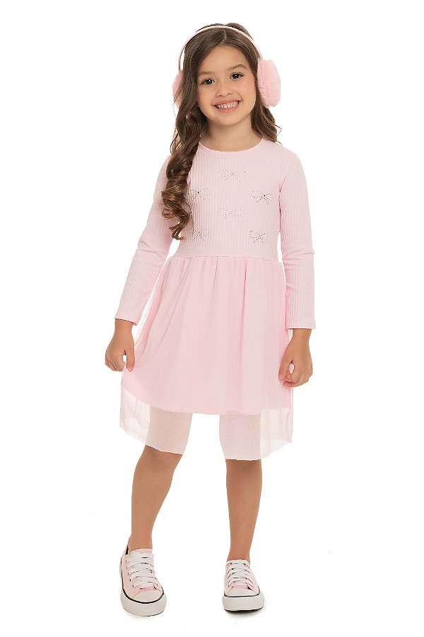 VESTIDO RIBANA C/TULE BG6970