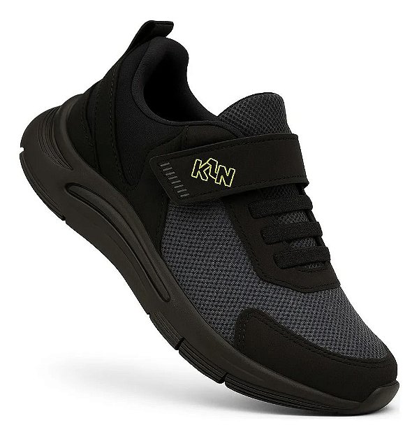 TENIS KLIN CALCE FACIL MENINO SPORT PRETO GRAFITE CONFORTAVEL