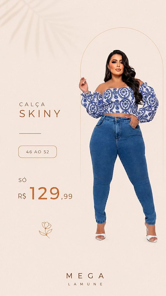 CALÇA JEANS  SKINNY CRIST
