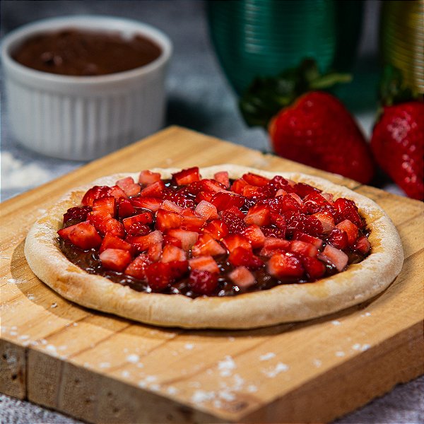 Mini Pizza Nutella com Morango - 120gr