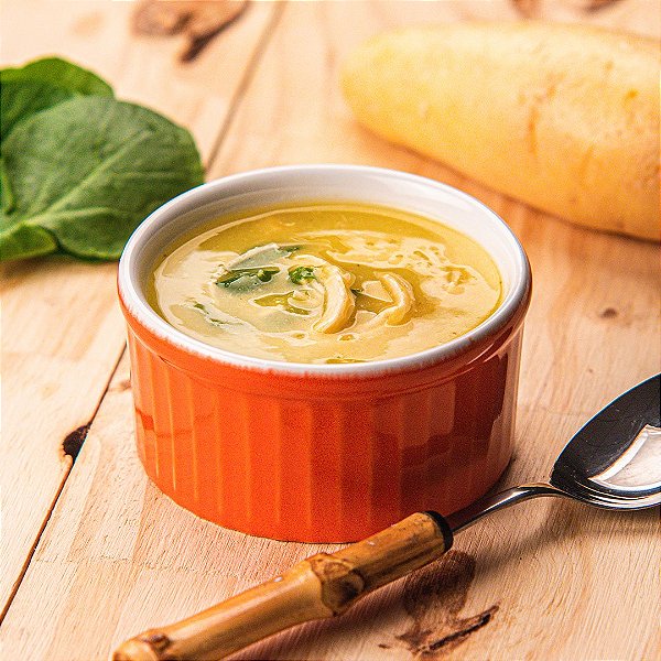 Sopa de Mandioquinha com Frango Desfiado com Agrião - 300ml