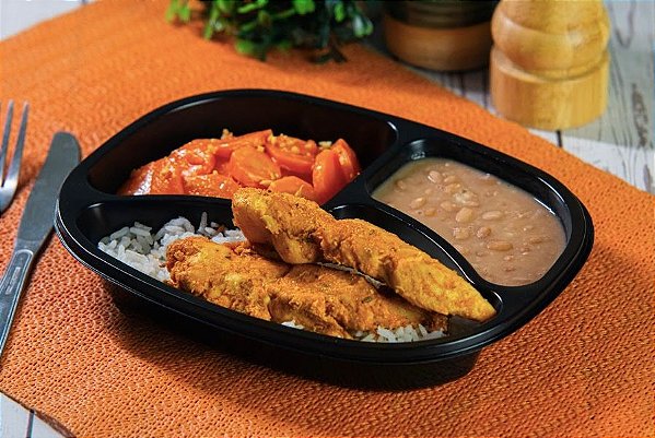 Arroz, Feijão, Cenoura e Filé de Frango Grelhado - 400 gr