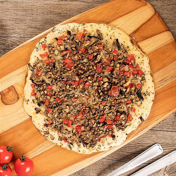 Pizza Integral de Berinjela com Queijo Muçarela Light - 300 gr
