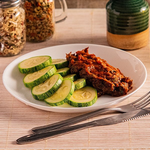 Carne Desfiada com Abobrinha - 200 gr