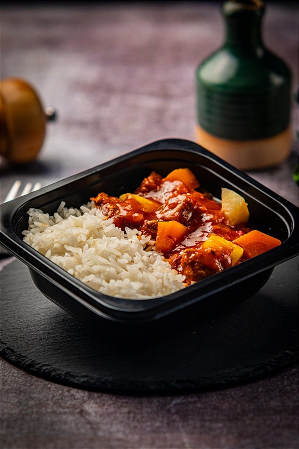 Picadinho de Carne com Arroz Branco - 250 gr