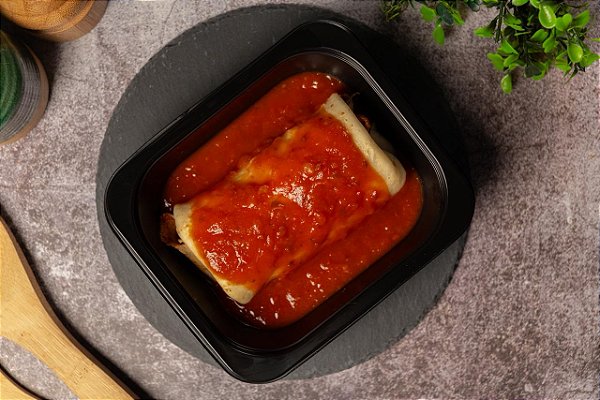 Panqueca de Frango Desfiado com Molho de Tomate - 250 gr