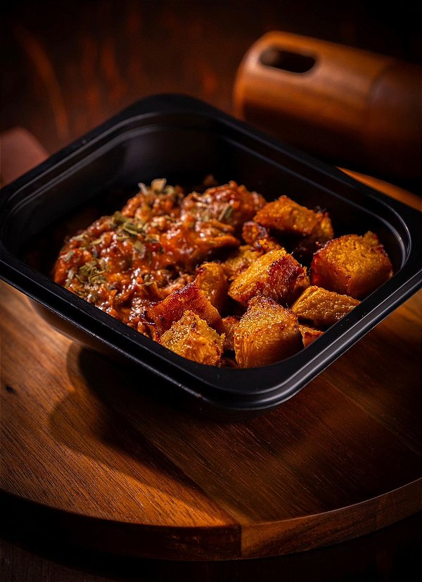 Carne Desfiada com Abóbora Assada - 250gr