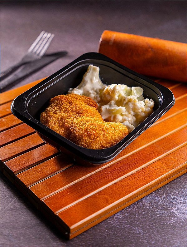 Frango Empanado com Couve Flor ao Molho Bechamel - 250 gr