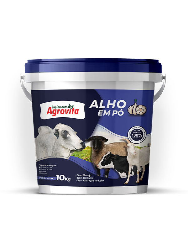 ALHO EM PÓ - Sem Manejo, Sem Carência e Sem Alteração no Leite