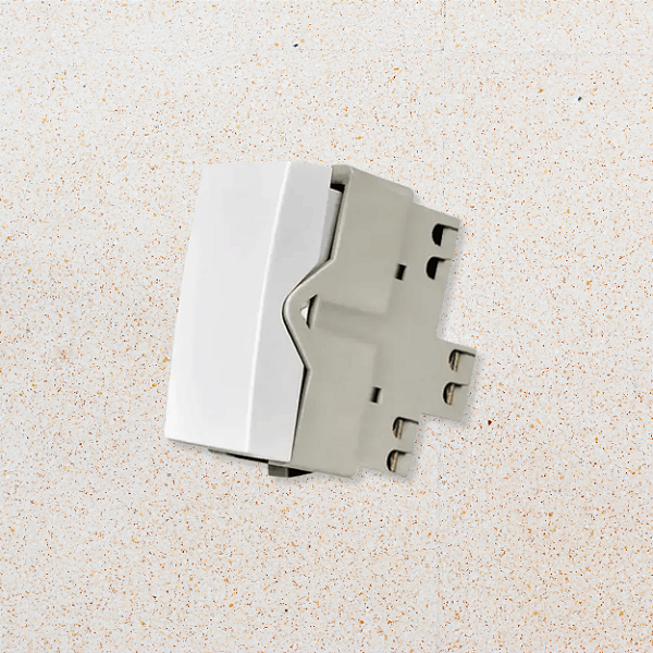 MÓDULO INTERRUPTOR SIMPLES - BRANCO FOSCO - SLEEK CLEAN
