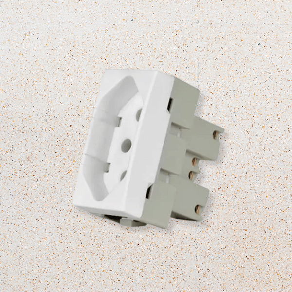 MÓDULO TOMADA  10A - BRANCO FOSCO - SLEEK CLEAN