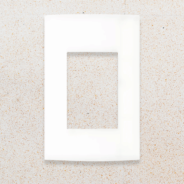PLACA 4X2 - 3 POSTOS - BRANCO FOSCO - SLEEK CLEAN