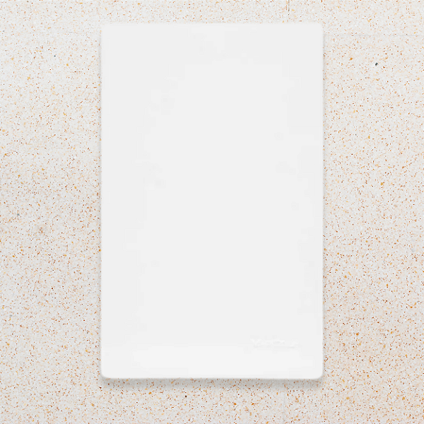 PLACA 4X2 - CEGA -  BRANCO BRILHO - SLEEK - 16039