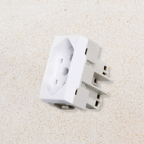 MÓDULO TOMADA 20A - BRANCO BRILHO - SLEEK