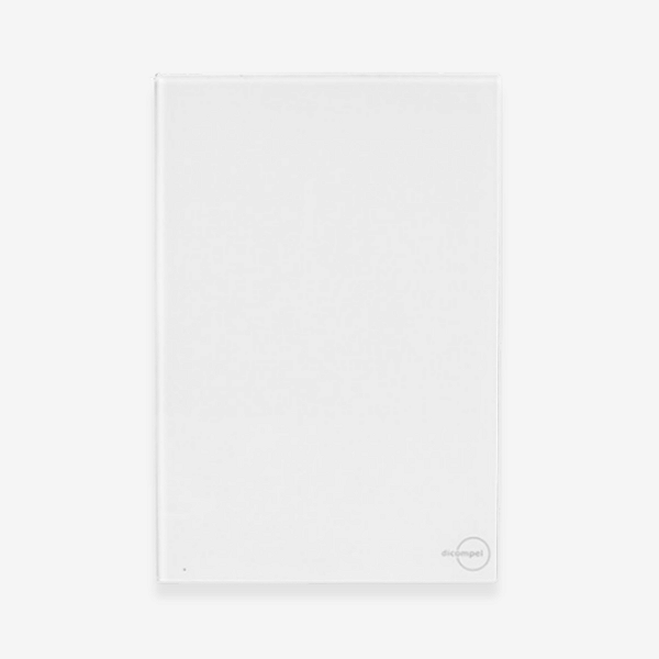 PLACA + SUPORTE 4X2 - CEGA - BRANCO - NOVARA GLASS