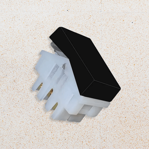 MÓDULO INTERRUPTOR PEZZI - SIMPLES - PRETO - DUTOTEC