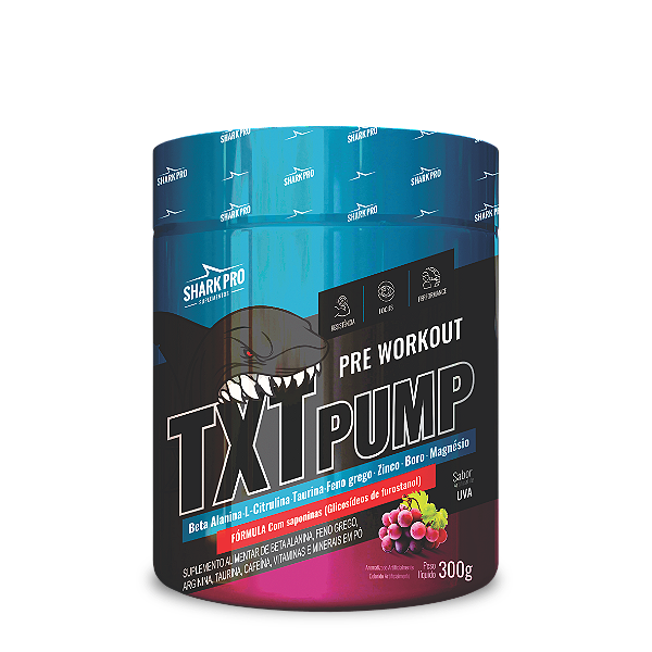 TXT PUMP - PRÉ TREINO 300G - UVA