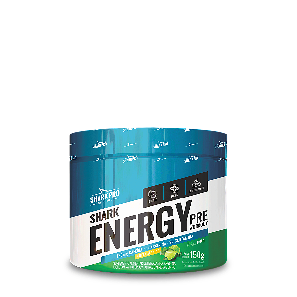 SHARK ENERGY PRÉ TREINO 150G SABOR LIMÃO