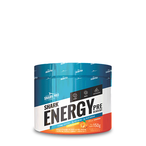 SHARK ENERGY PRÉ TREINO 150G SABOR TANGERINA