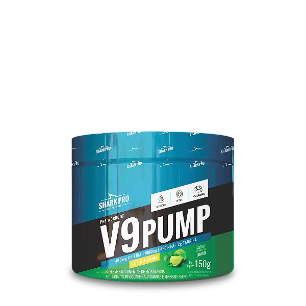 V9-PUMP PRE WORKOUT - PRÉ TREINO 150G SABOR LIMÃO