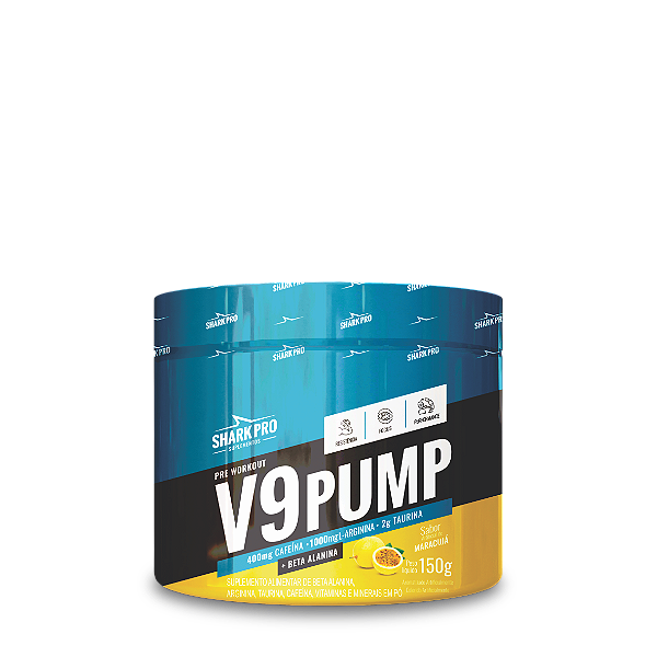 V9-PUMP PRE WORKOUT - PRÉ TREINO 150G SABOR MARACUJA